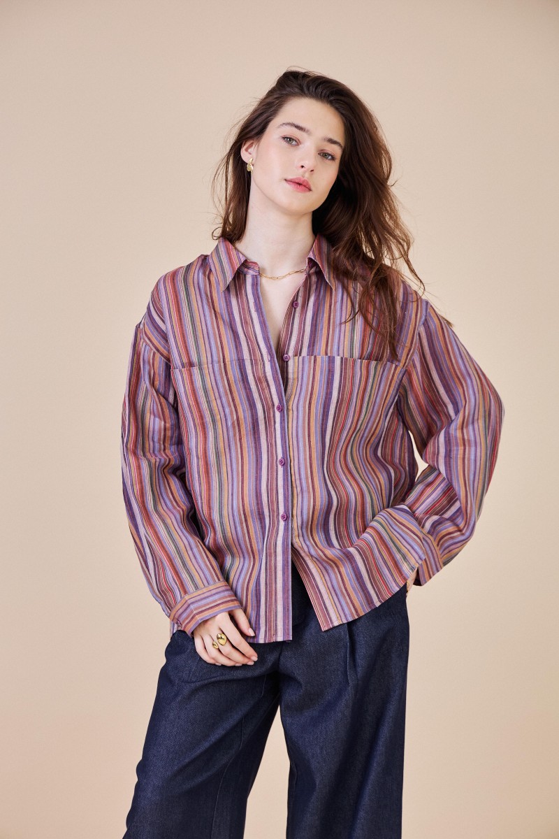 Chemisier S25211329 purple